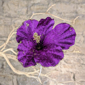 Purple Lotus Flower Clip