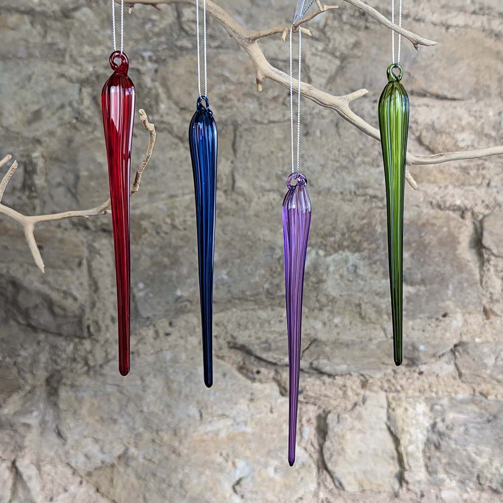 Coloured Glass Icicle