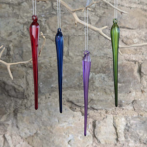 Coloured Glass Icicle