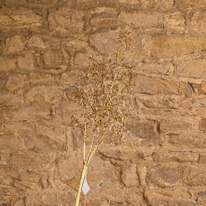 Gold Glitter Acrylic Mini Leaf Branch
