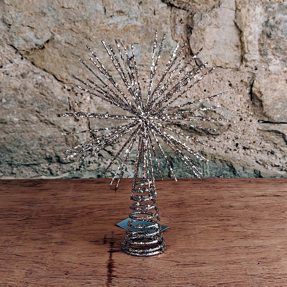 Gold Spikey Starburst Tree Topper