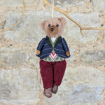 Load image into Gallery viewer, Bear In Red Dress/ Blue Jacket
