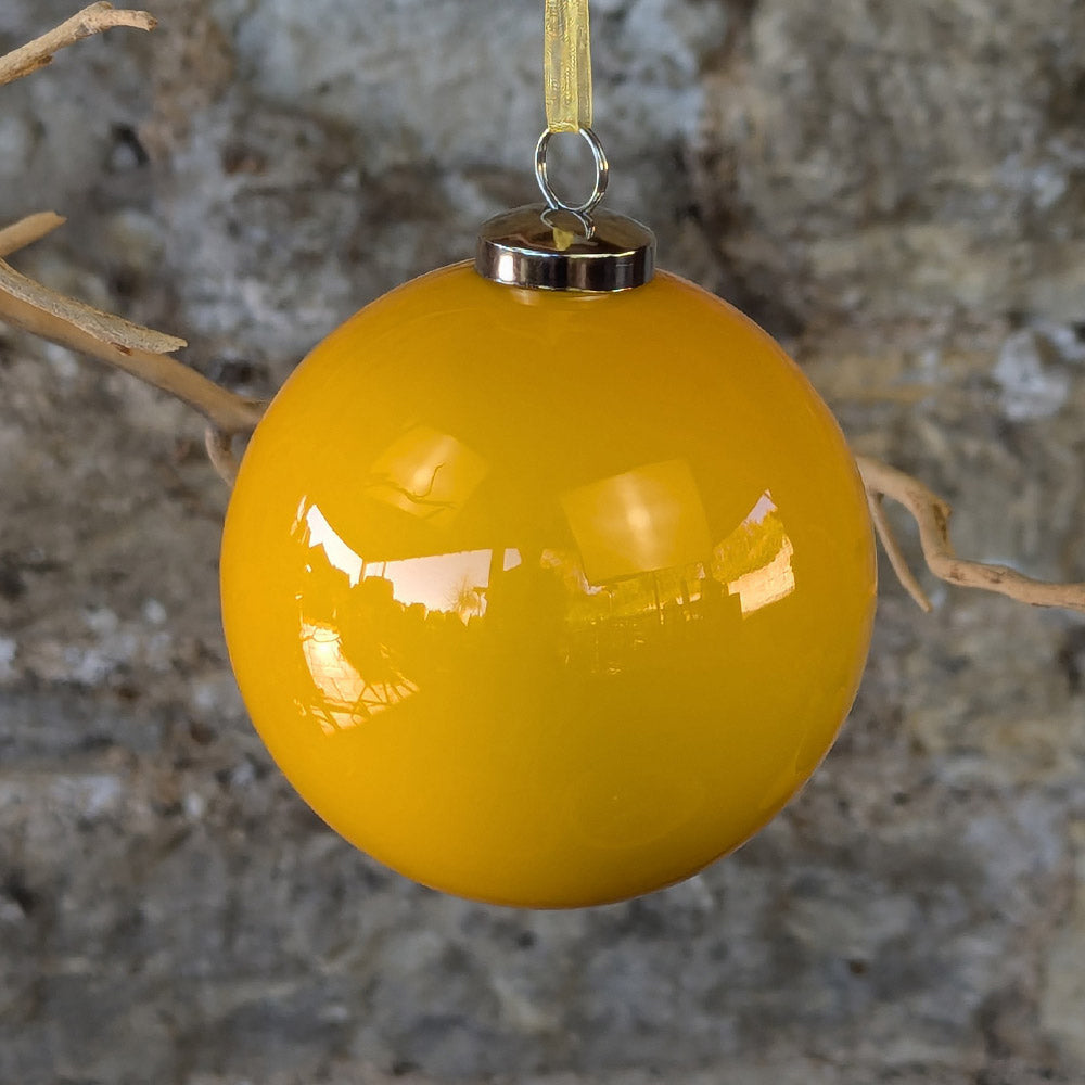Large Yellow Pearl Bauble