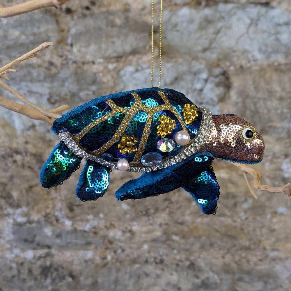 Padded Sequin Turtle