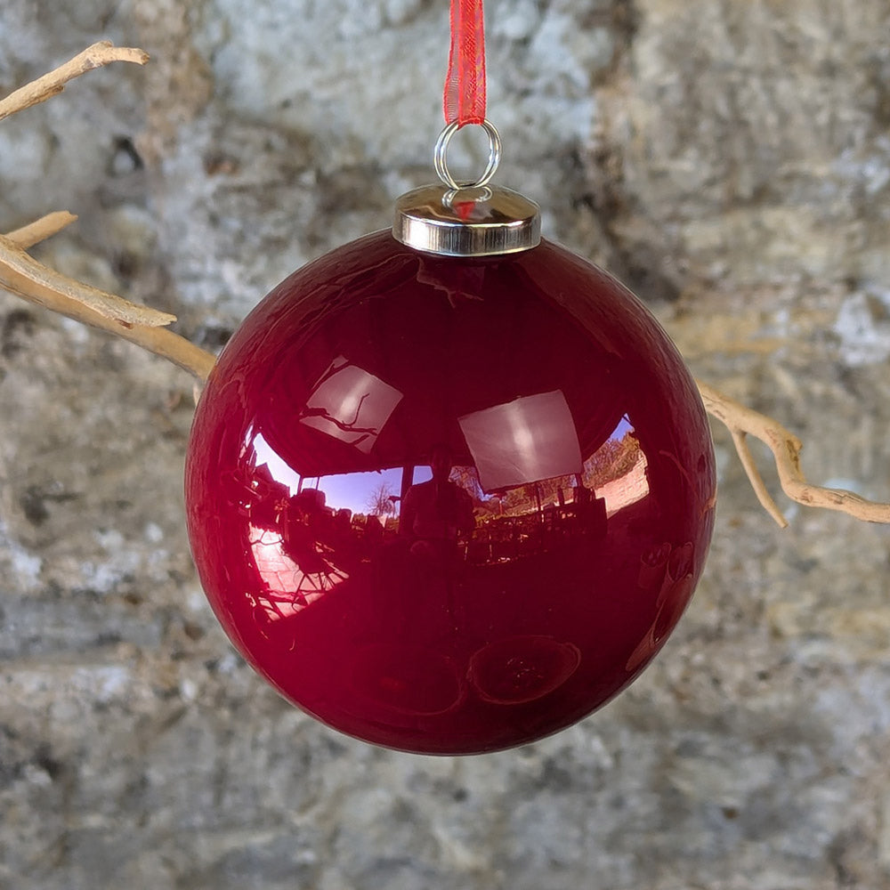 Large Red Pearl Bauble