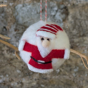 Felt Santa Bauble