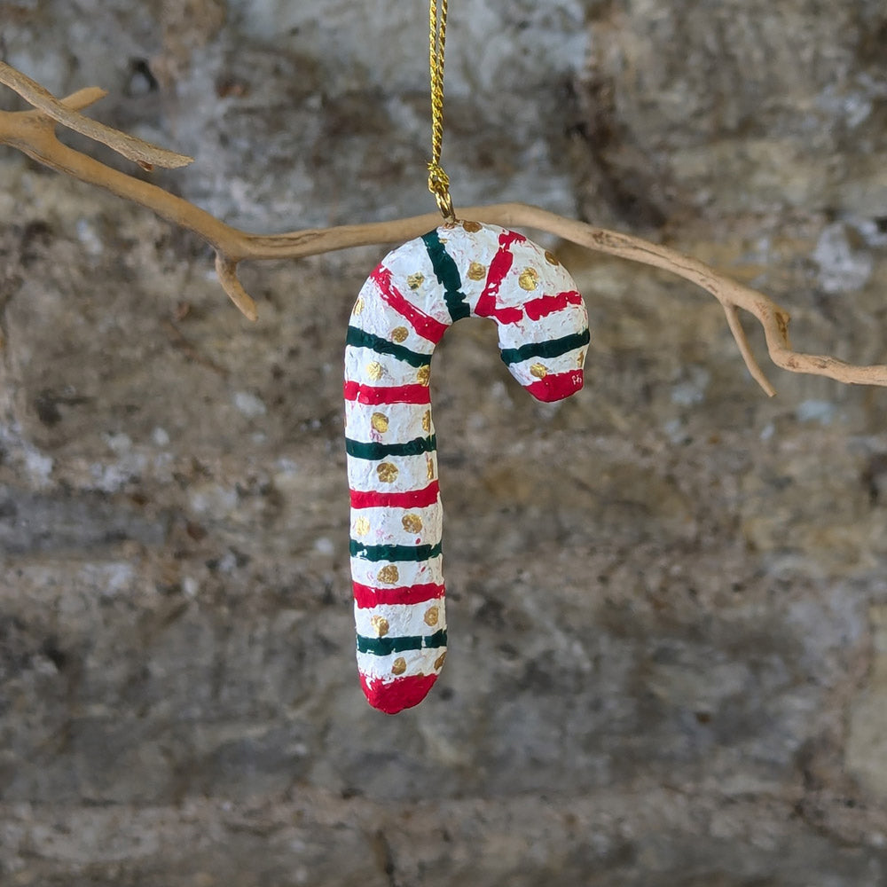 Papier Mache Candy Cane