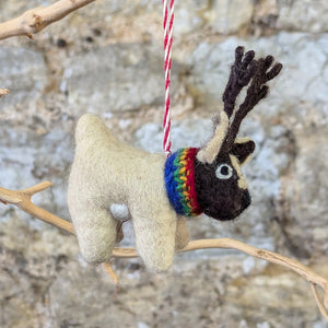 Felt Pug in Antlers