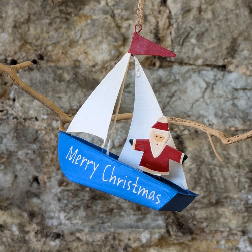 Tin Sailing Santa