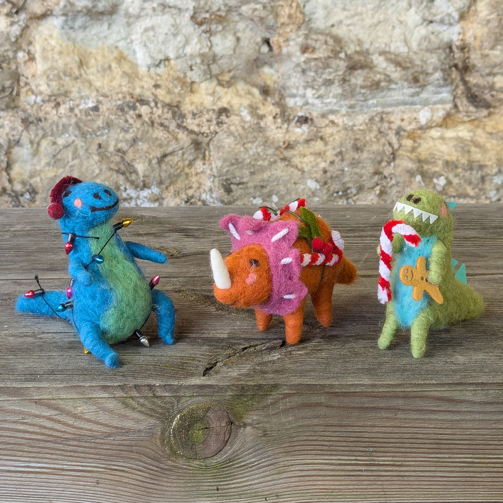 Felt Dinosaur Figure